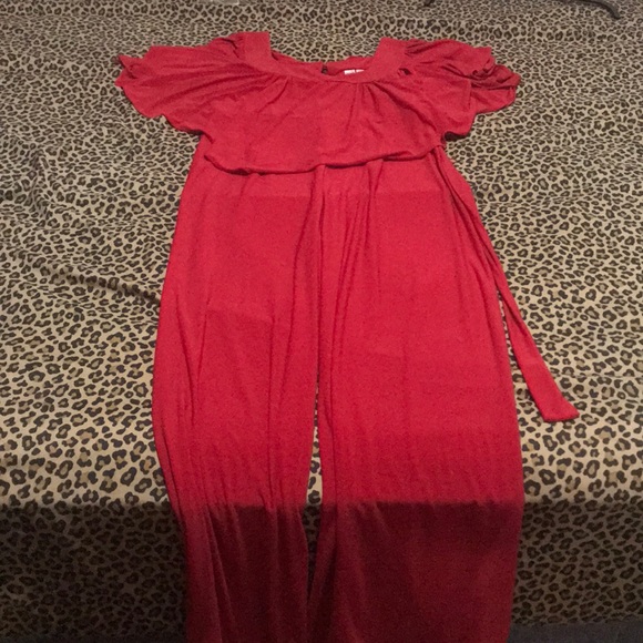 Red jumpsuit - Picture 3 of 4